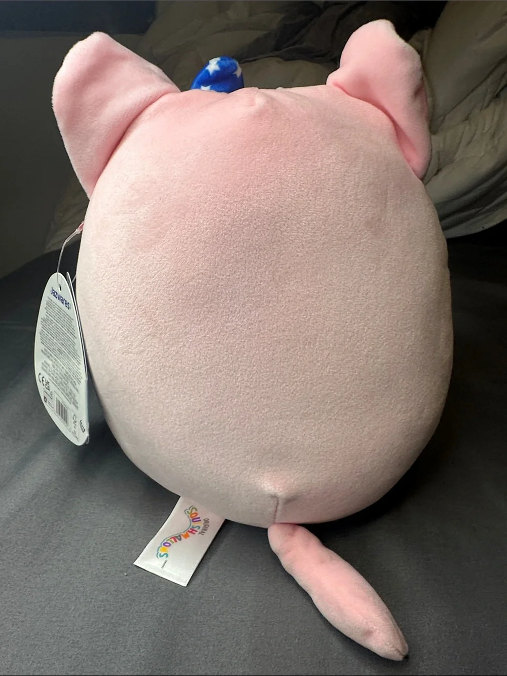 SQUISHMALLOWS - LAURA RAINBOW POP Pink Cat Plush with Blue Star Bow